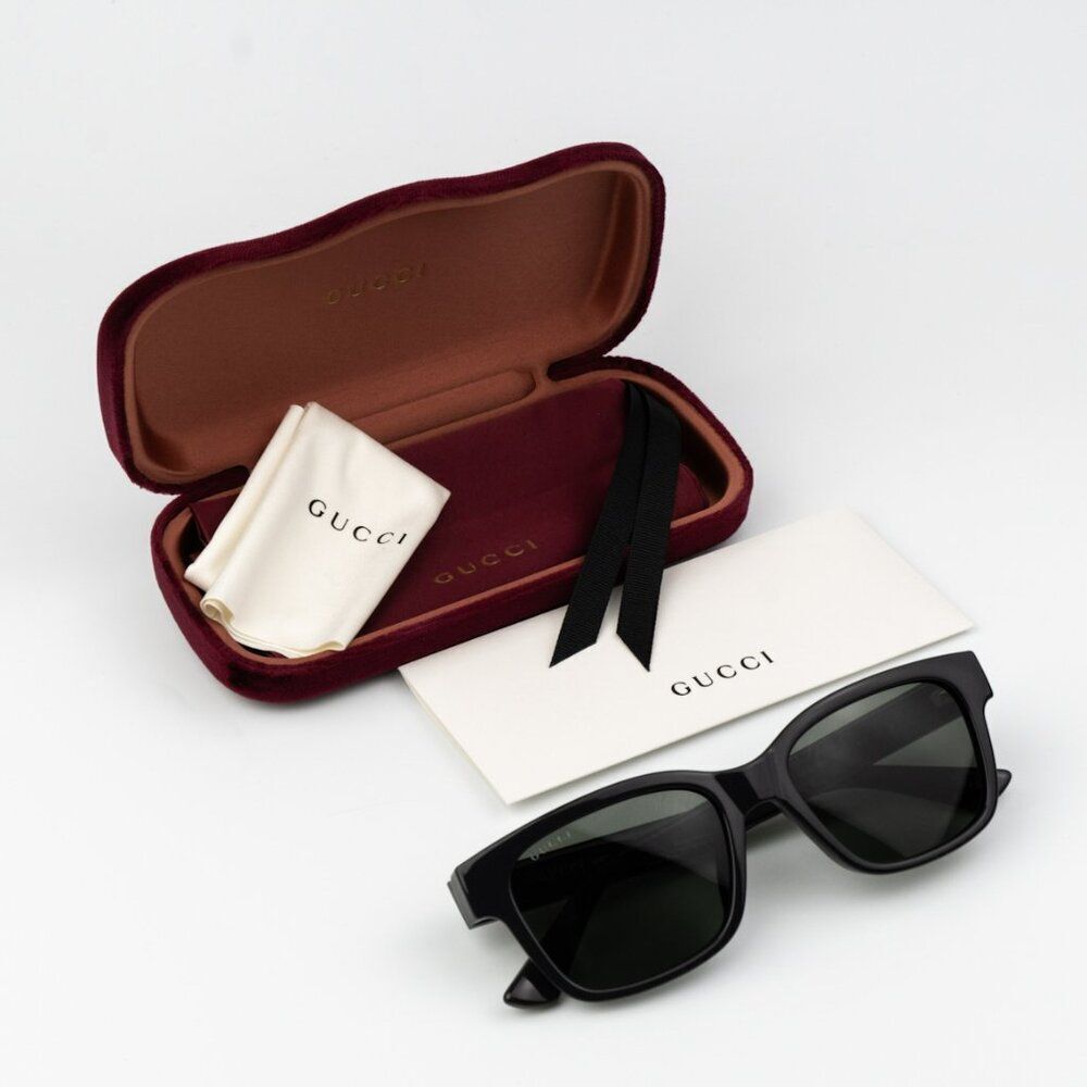 NEW Gucci GG1716S 003 Grey Square Unisex Sunglasses - Picture 10 of 11
